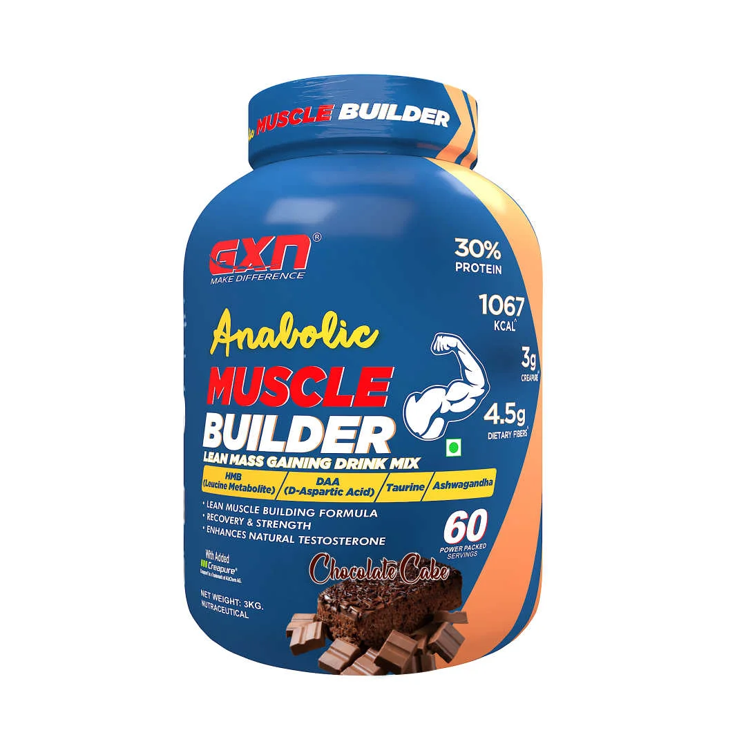 GXN Anabolic Muscle Builder Chocolate Cake 3 kg